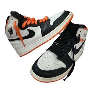 Nike Air Jordan 1 Retro High OG Electro‎ Orange Shoes size 6.5Y